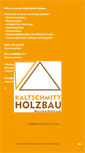 Mobile Screenshot of holzbau-kaltschmitt.de